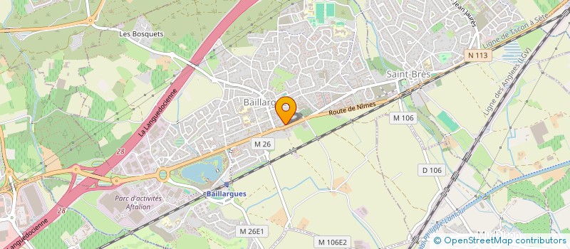 localisation de l'entreprise MAS DE GAU à BAILLARGUES