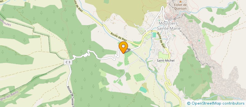 localisation de l'entreprise MAS DE LA CHERINE  MOUSTIERS-SAINTE-MARIE