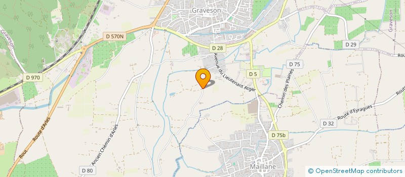 localisation de l'entreprise MAS DE LA DURANCE  GRAVESON