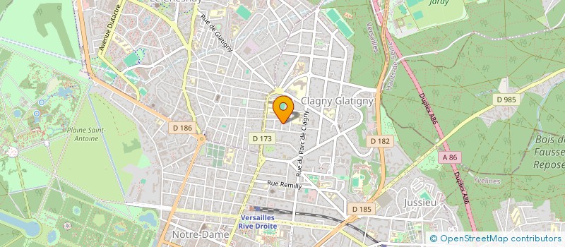 localisation de l'entreprise MAS DE LA FORGE à VERSAILLES