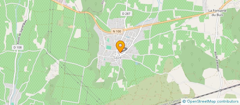 localisation de l'entreprise MAS DE LA LUNE  SAZE