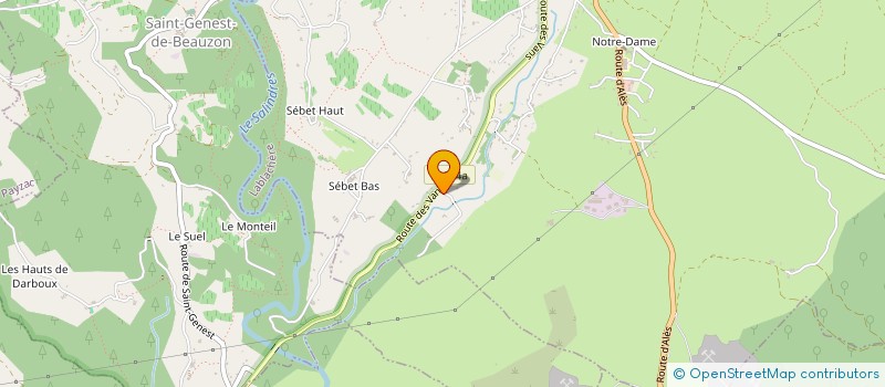 localisation de l'entreprise MAS DE LA ROUVIERE  LABLACHERE