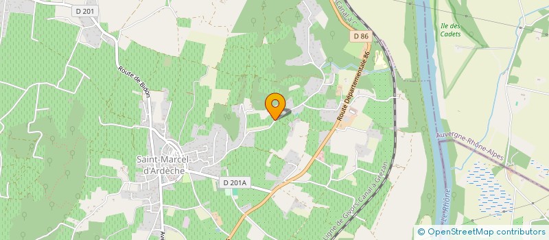 localisation de l'entreprise MAS DE LIBIAN à SAINT-MARCEL-D'ARDECHE