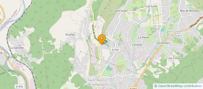 localisation de l'entreprise MAS DE ROFA  SAINT-MARTIN-DE-VALGALGUES