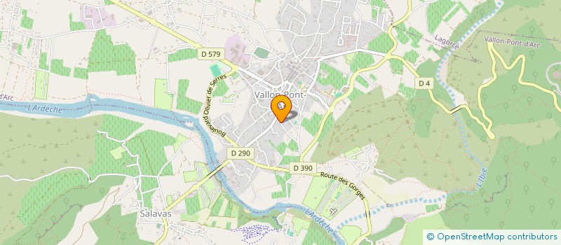 localisation de l'entreprise MAS DE SERRET à VALLON-PONT-D'ARC