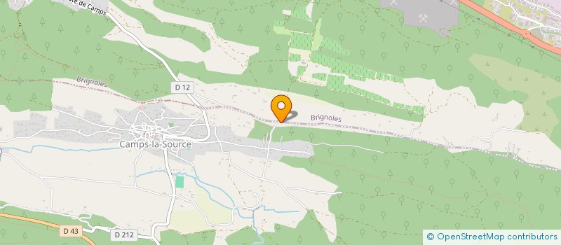 localisation de l'entreprise MAS DES LAURIERS  CAMPS-LA-SOURCE