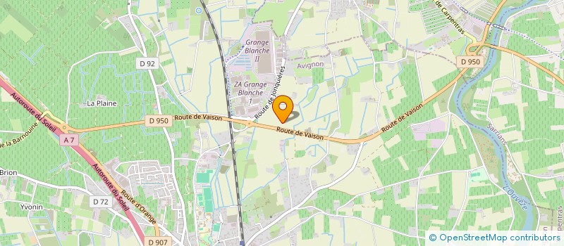 localisation de l'entreprise MAS DES LYSSES  COURTHEZON