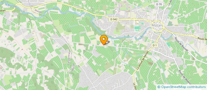 localisation de l'entreprise MAS DU BEL AIR  MAZAN