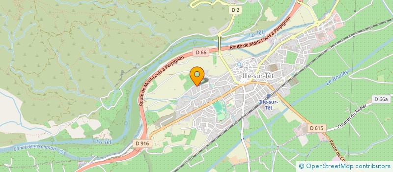 localisation de l'entreprise MAS DU BRET  ILLE-SUR-TET