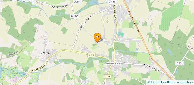 localisation de l'entreprise MAS DU CHAT HUANT  VEZERONCE-CURTIN