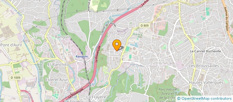 localisation de l'entreprise MAS ET BASTIDES CONSTRUCTIONS à LE CANNET