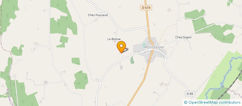 localisation de l'entreprise MAS ET FILS à MONTBOYER