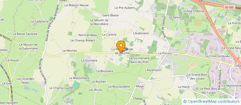 localisation de l'entreprise MAS FRAICHE PASQUIER à COUERON