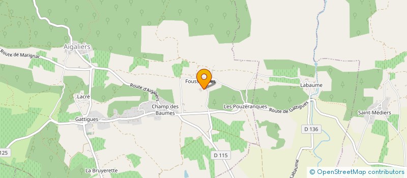 localisation de l'entreprise MAS GAREL  AIGALIERS