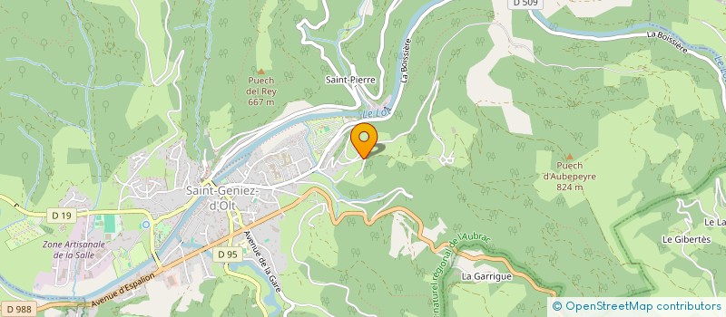 localisation de l'entreprise MAS IMMOBILIER  SAINT GENIEZ D'OLT ET D'AUBRAC