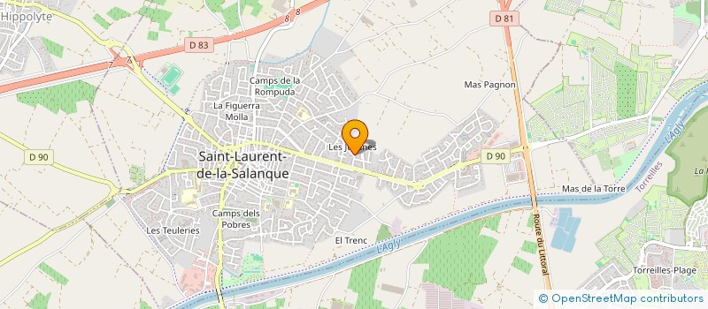 localisation de l'entreprise MAS JULIANAS  SAINT-LAURENT-DE-LA-SALANQUE