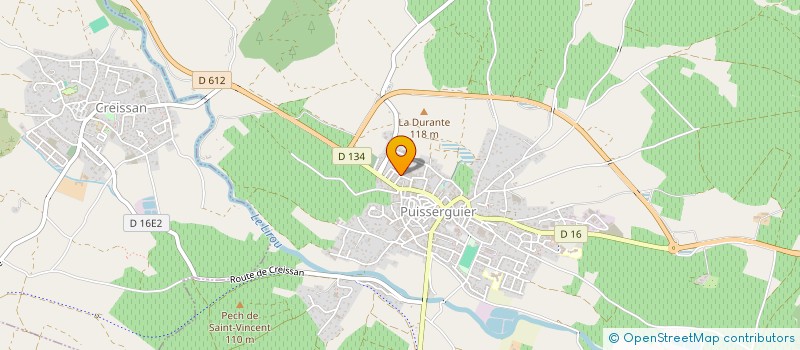 localisation de l'entreprise MAS LA BAUME  PUISSERGUIER