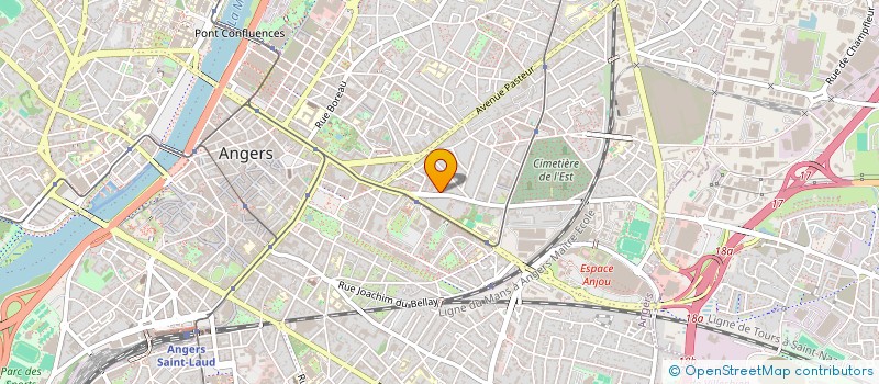 localisation de l'entreprise MAS LAMARTINE à ANGERS