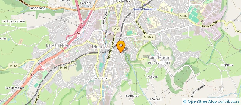 localisation de l'entreprise MAS LES QUATRE VENTS à SAINT-CHAMOND
