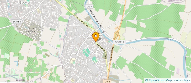 localisation de l'entreprise MAS NOGUES  SERIGNAN