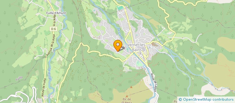 localisation de l'entreprise MAS PAMBRUN  VERNET-LES-BAINS