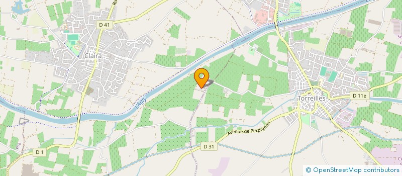 localisation de l'entreprise MAS PIERRE FAIVRE à CLAIRA