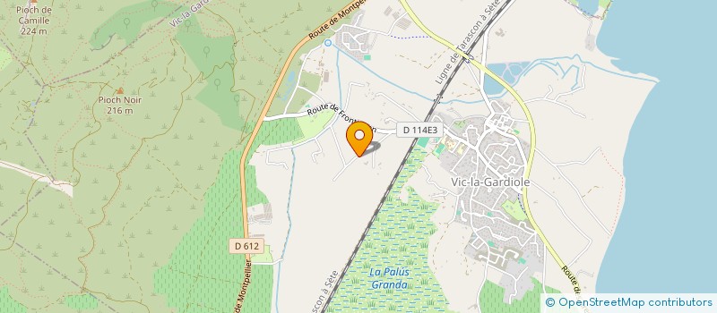 localisation de l'entreprise MAS POUJOL  VIC-LA-GARDIOLE