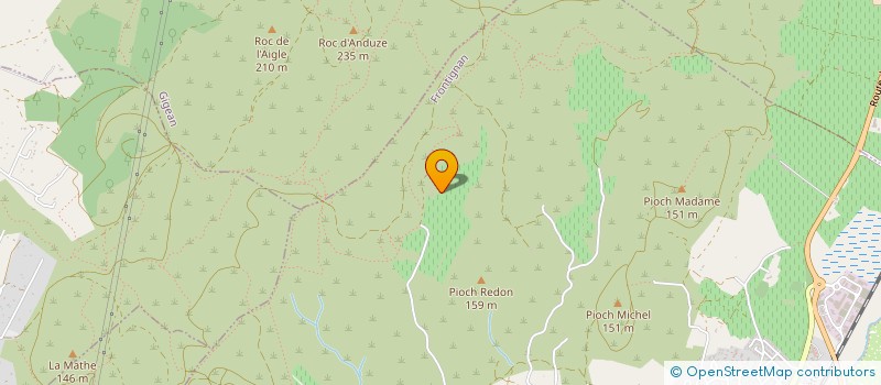 localisation de l'entreprise MAS ROUGE DES ARESQUIERS  VIC-LA-GARDIOLE