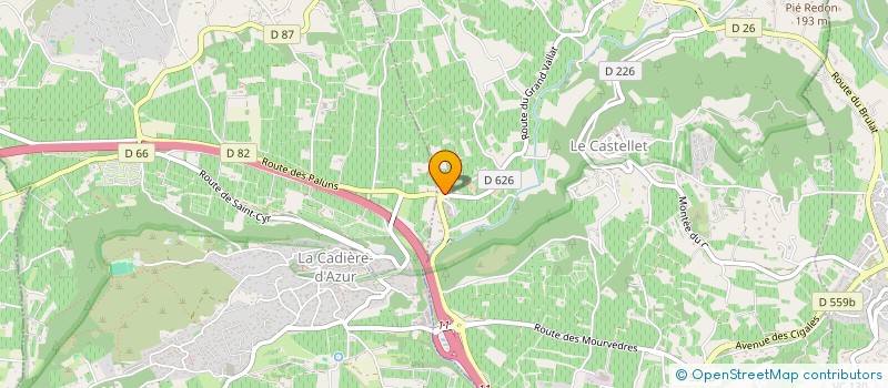 localisation de l'entreprise MAS SAINT LOUIS  LE CASTELLET