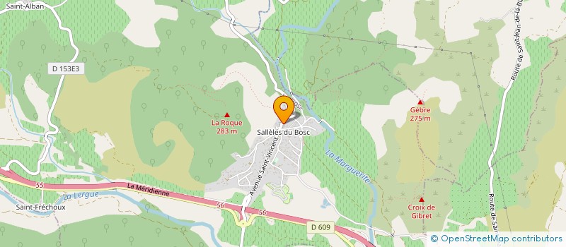 localisation de l'entreprise MAS SAINT VINCENT à LE BOSC