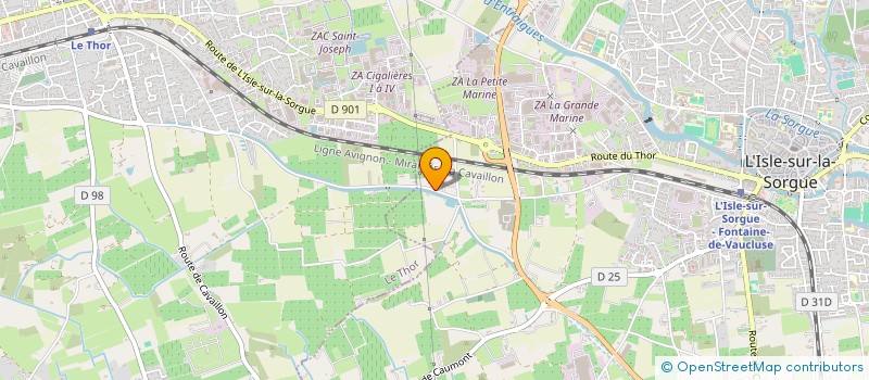 localisation de l'entreprise MAS SERAPH1  L'ISLE-SUR-LA-SORGUE