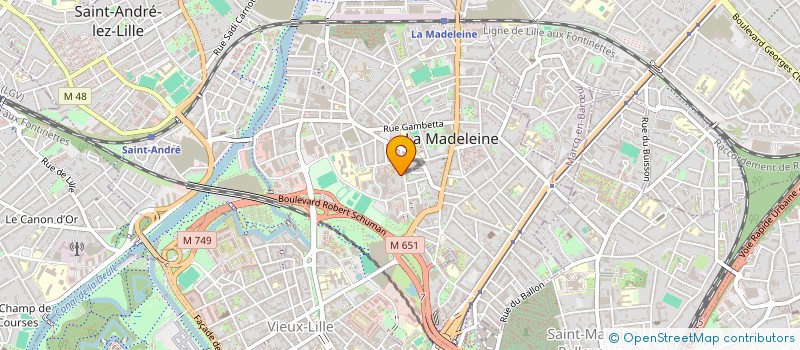 localisation de l'entreprise MAS51  LA MADELEINE