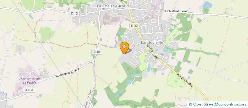 localisation de l'entreprise MASA à LANDEVIEILLE