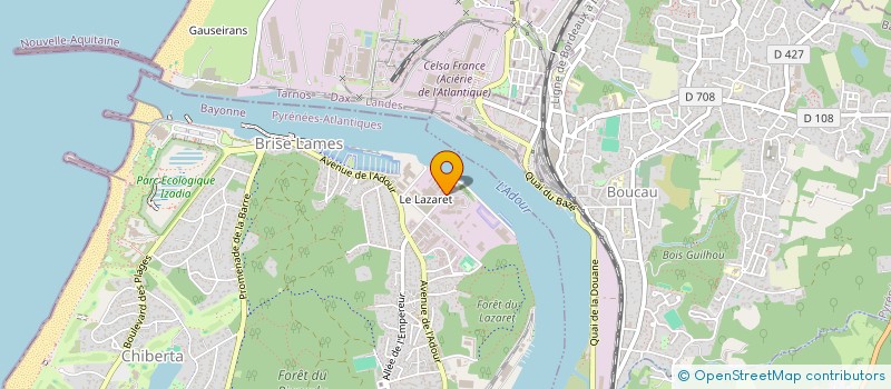 localisation de l'entreprise MASA à ANGLET