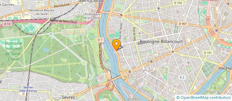 localisation de l'entreprise MASAI  BOULOGNE-BILLANCOURT