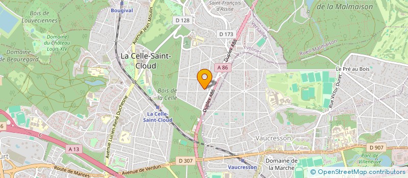 localisation de l'entreprise MASAJ  LA CELLE-SAINT-CLOUD