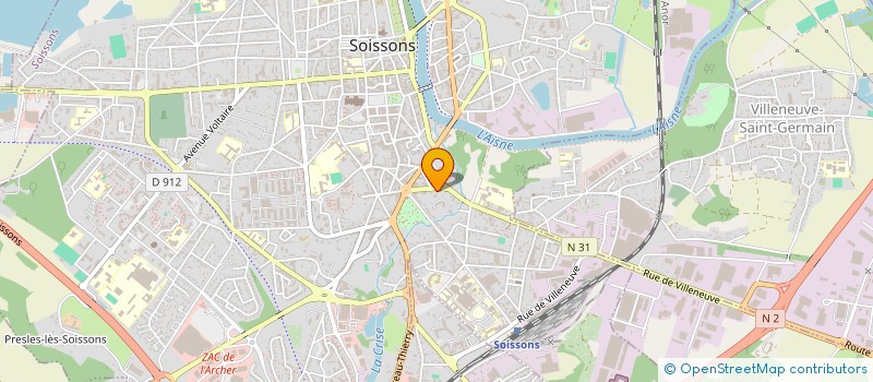 localisation de l'entreprise MASAJE à SOISSONS