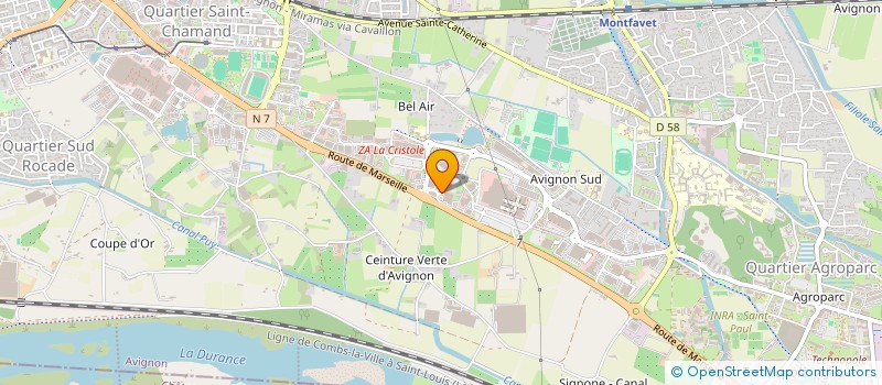 localisation de l'entreprise MASANET INVESTISSEMENTS  AVIGNON