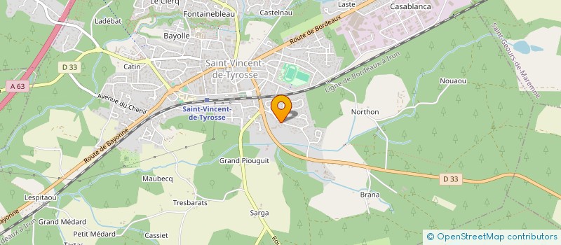 localisation de l'entreprise MASAPI à SAINT-VINCENT-DE-TYROSSE