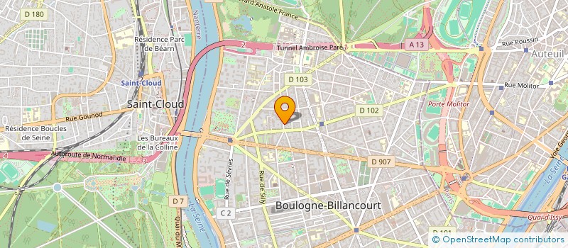 localisation de l'entreprise MASARINE  BOULOGNE-BILLANCOURT
