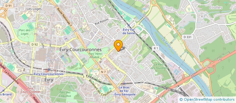 localisation de l'entreprise MASASO INVEST à EVRY-COURCOURONNES