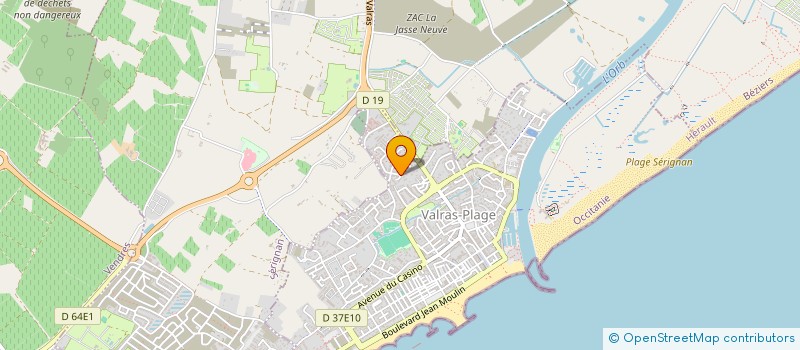 localisation de l'entreprise MASBOIS  VALRAS-PLAGE