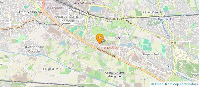 localisation de l'entreprise MASCAP  SORGUES