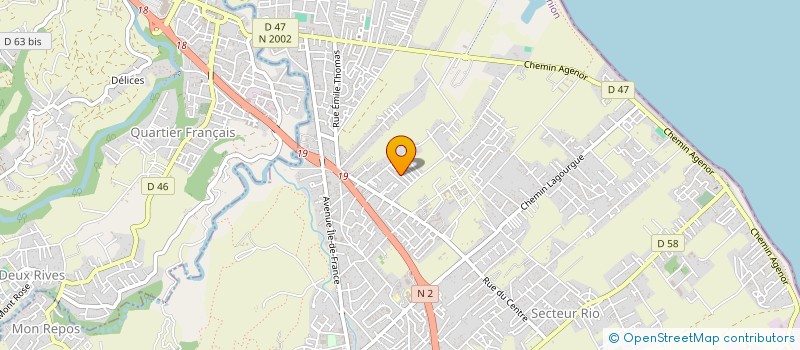 localisation de l'entreprise MASCAREIGNES MARINE  SAINT-ANDRE