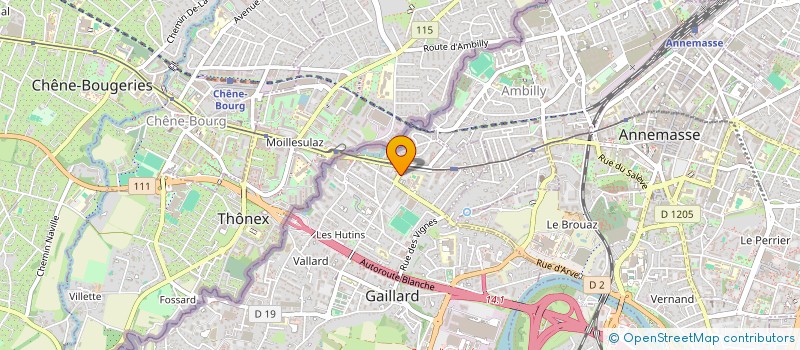 localisation de l'entreprise MASCARELLO ENTREPRISE M.EN.CO  GAILLARD