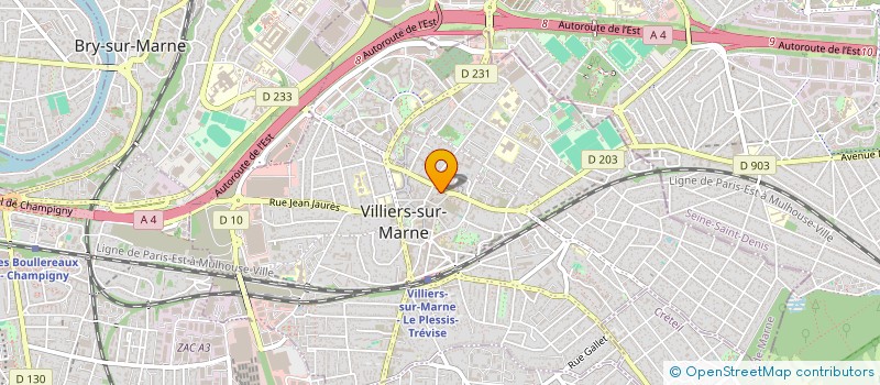 localisation de l'entreprise MASCARENHAS BAT à VILLIERS-SUR-MARNE