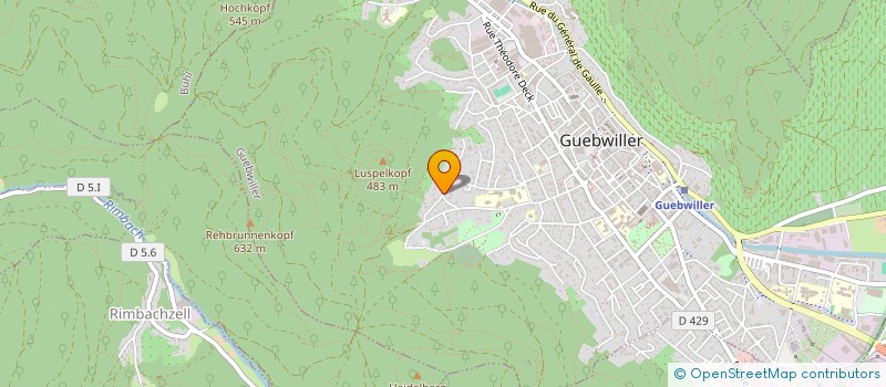 localisation de l'entreprise MASCHA INDUSTRIES  GUEBWILLER