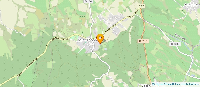 localisation de l'entreprise MASCLAUX  SAINT-THEODORIT