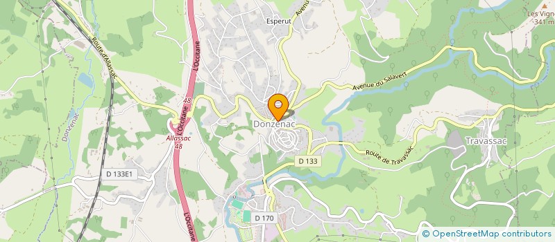 localisation de l'entreprise MASCLEF LIMOSIN  DONZENAC