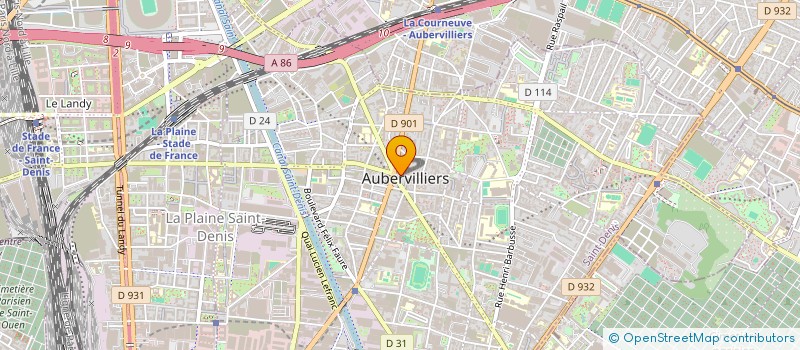 localisation de l'entreprise MASCOM à AUBERVILLIERS